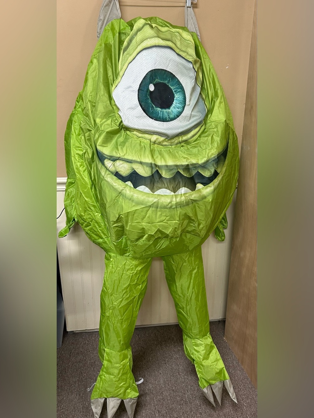 Monsters Inc MIKE WAZOWSKI Inflatable Costume  Child OS Spirit Halloween